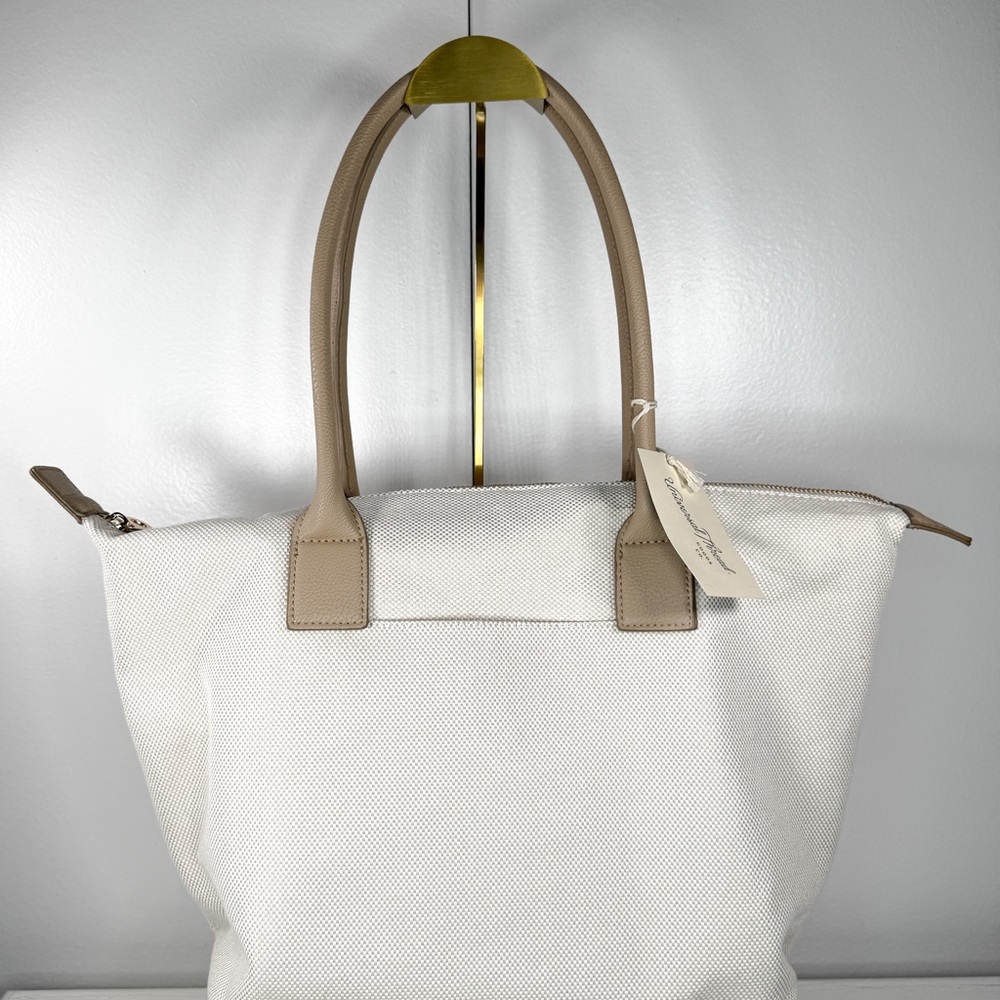 Universal Thread Beige Canvas Tote Bag NWT Neutral Minimal Chic Shoulder Bag